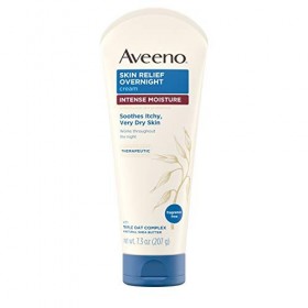 Aveeno Soulagement de la peau Nuit Intense Crème hydratante avec le complexe Triple Avoine et naturel Beurre de Karité, théra