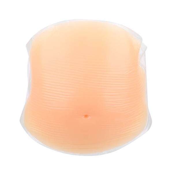 PLLO Faux Ventre de Grossesse, Ventre de Femme Enceinte Artificiel en Silicone Réaliste Faux Ventre de Grossesse avec Sangles