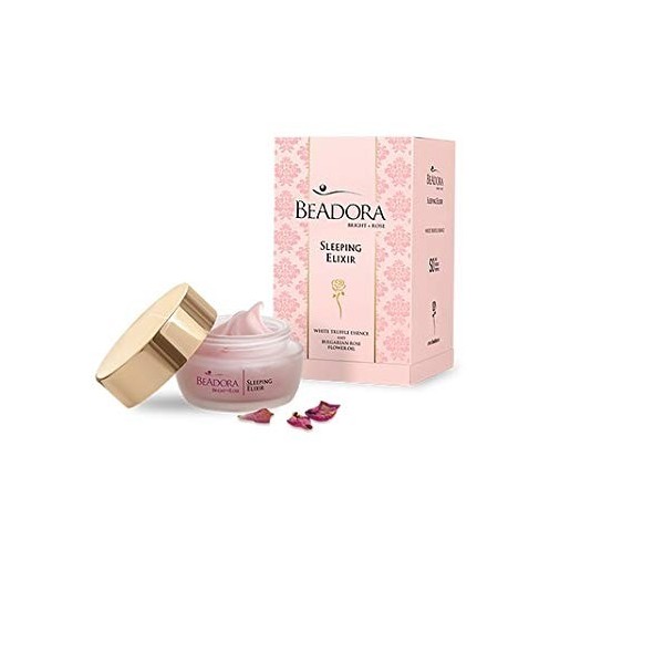 BeAdora Bright Rose Élixir de nuit à la rose brillante | Élixir de sommeil | essence de truffe blanche et huile de pétale de 