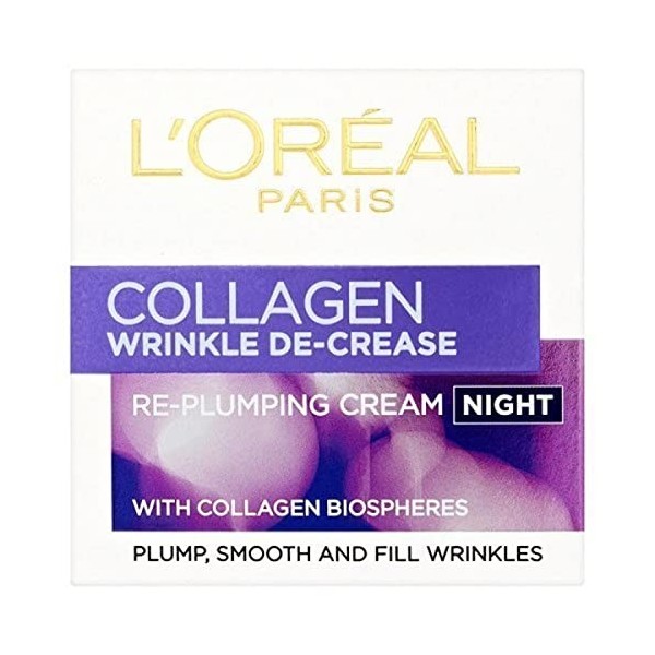 LOreal Wrinkle Decrease Collagen Re-Plumper Night Cream