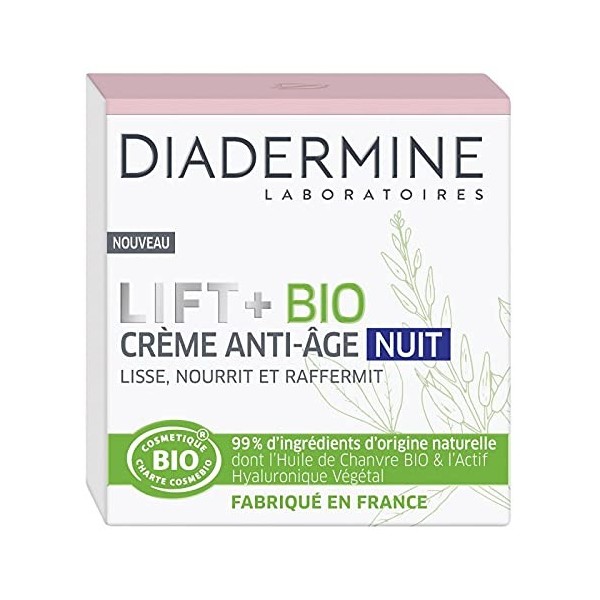 Lift+ Bio Crème Anti-Âge Nuit 50Ml - Lot De 2 - Vendu Par Lot