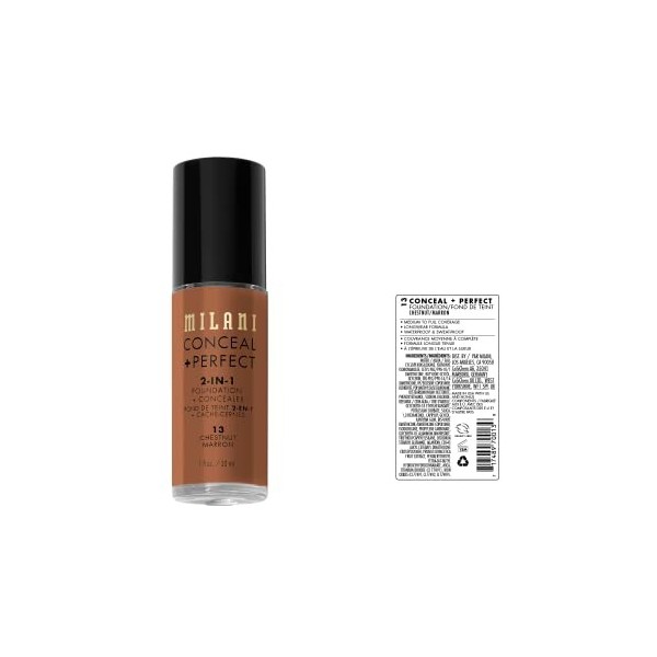 MILANI Conceal + Perfect 2-In-1 Foundation + Concealer - Chestnut