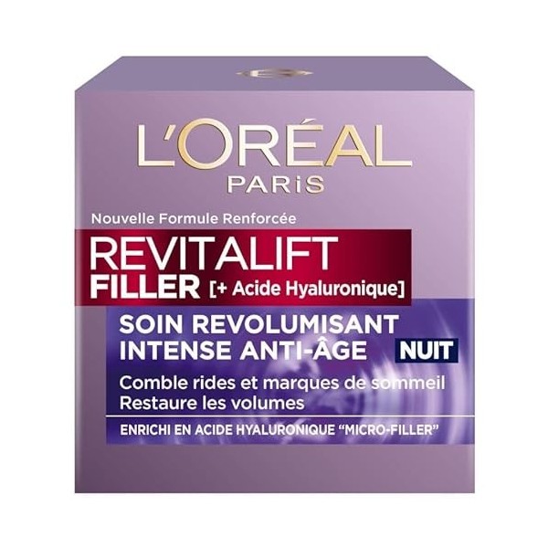 DERMO EXPERTISE - Dermo Revitalift Filler Serum Nuit 50Ml - Lot De 2