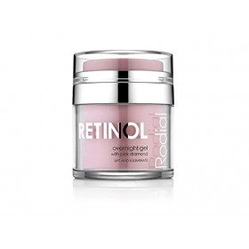 Rodial Retinol Gel de Nuit 50 ml - Complexe Peptide Redensifiant - Formule Gel-Crème Apaisante pour un Regard Affiné et Illum