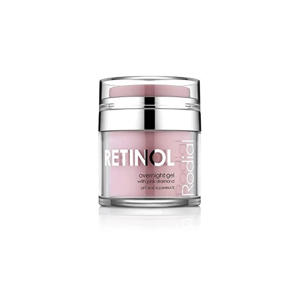 Rodial Retinol Gel de Nuit 50 ml - Complexe Peptide Redensifiant - Formule Gel-Crème Apaisante pour un Regard Affiné et Illum