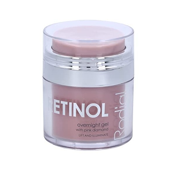Rodial Retinol Gel de Nuit 50 ml - Complexe Peptide Redensifiant - Formule Gel-Crème Apaisante pour un Regard Affiné et Illum