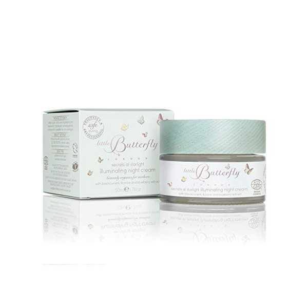 Little Butterfly London Secrets At Starlight Illuminating Night Cream for Mums Repairs and Replenishes with Natural Ingredien