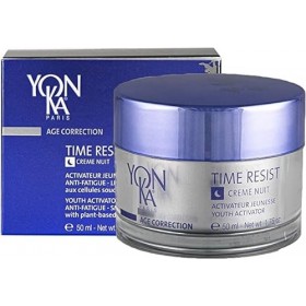Yon-Ka Time Resist Nuit 50ml - Crème de Nuit Anti-Âge - Complexe Activateur de Jeunesse et Acide Hyaluronique - Réduit les ri