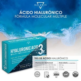 ACIDE HYALURONIQUE | Acide Hyaluronique Gelules | Formule multimoléculaire à haute dose avec acide hyaluronique de poids molé