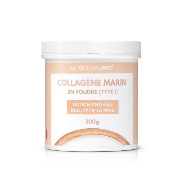 Collagène marin & Acide hyaluronique - 300g en poudre | Hydrolysé | Type 1 | 100% naturel | Fabriqué en France | Nutrition 