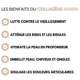 Collagène marin & Acide hyaluronique - 300g en poudre | Hydrolysé | Type 1 | 100% naturel | Fabriqué en France | Nutrition 