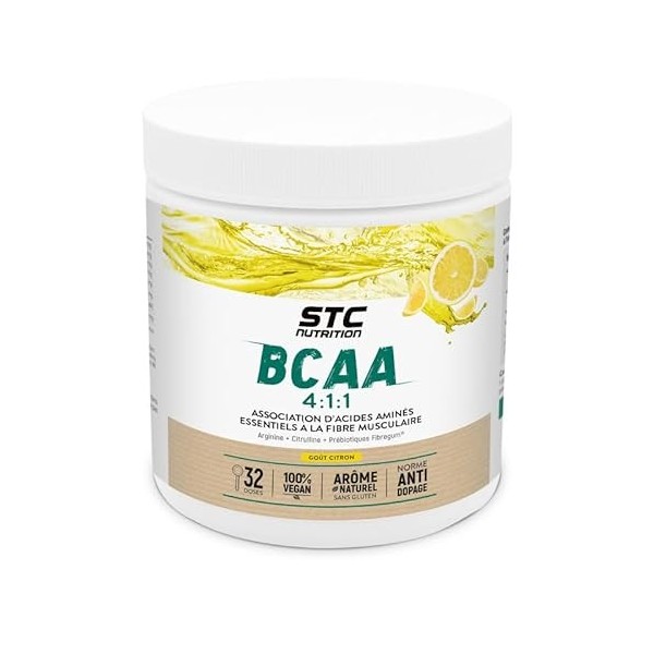 STC NUTRITION - BCAA 4 : 1 : 1 - Favorise un meilleur développement musculaire & une meilleure récupération - Résistance à la