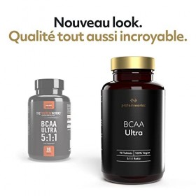 BCAA Ultra - Ratio 5:1:1 - THE PROTEIN WORKS - Acide Aminé - 90 Comprimés