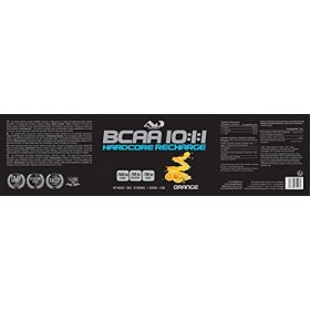 BCAA | Acide amine musculation | Bcaa poudre | Bcaa 10:1:1 | Hardcore Recharge BCAA 10:1:1|300 g | Gout Orange |