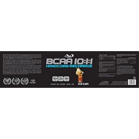 BCAA | Acide amine musculation | Bcaa poudre | Bcaa 10:1:1 | Hardcore Recharge BCAA 10:1:1|300 g | Gout Ice Tea Peach |