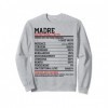 Madre Nutrition Facts - Funny Nutrition Sweatshirt