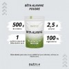 Beta Alanine poudre pure 500 g - vegan pur hautement dosé et sans additif - Pre Workout Booster - Nutri + ß Alanine Powder - 