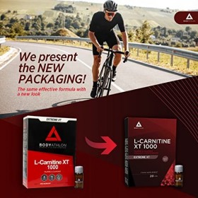 Bodyathlon- L-Carnitine 1000 Liquide Extreme XT- Taurine et Guarana- Supplément sportif- Apport dénergie très puissant- 20 F