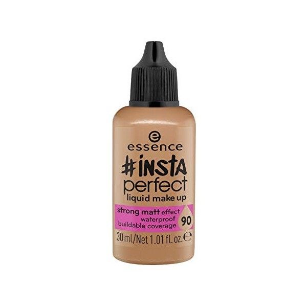 Essence "Insta perfect" maquillage liquide, léger avec effet matifiant, n°90 Lovely mocha, 30 ml.