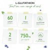 L-Glutathion avec 750 mg par gélule - Premium : glutathion réduit & bioactif issu de la fermentation - 60 gélules - fortement