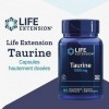 Life Extension, Taurine, 1000mg, Hautement Dosé, 90 Capsules végétaliennes, Testé en Laboratoire, Sans Gluten, Végétarien, Sa
