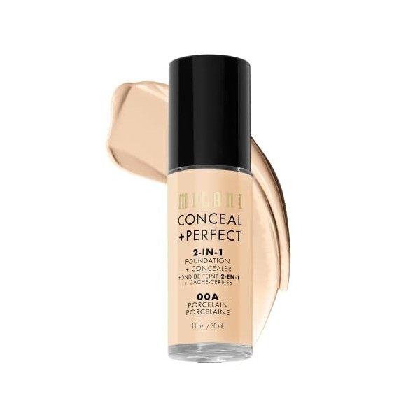 MILANI Conceal + Perfect 2-In-1 Foundation + Concealer - Porcelain