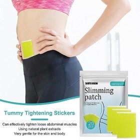 Cipliko Patch Amincissant Ventre | Nombril Naturel Patch Nombril Autocollants - 20 Patchs Minces, Autocollants Nombril Serrag
