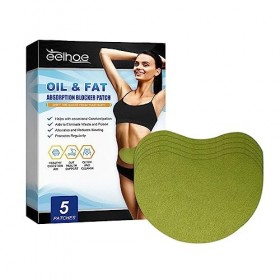 Allayu 5 Pièces Naturel Minceur Autocollants Perte De Poids Taille Abdomen Façonner Brûleur Anti-Obésité Mince Patch Soins De