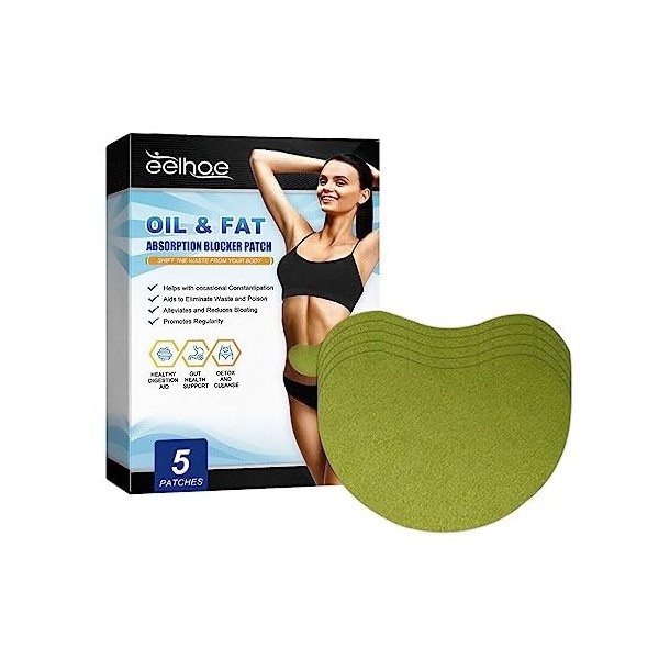 Allayu 5 Pièces Naturel Minceur Autocollants Perte De Poids Taille Abdomen Façonner Brûleur Anti-Obésité Mince Patch Soins De