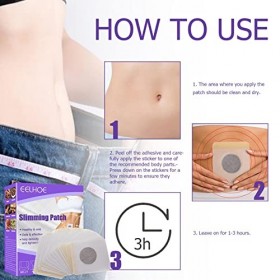 Cipliko 30 Patchs Minceur pour lestomac - Pansement Abdominal pour la Perte Poids - Patch Fin Belly Button - Patch Naturel -