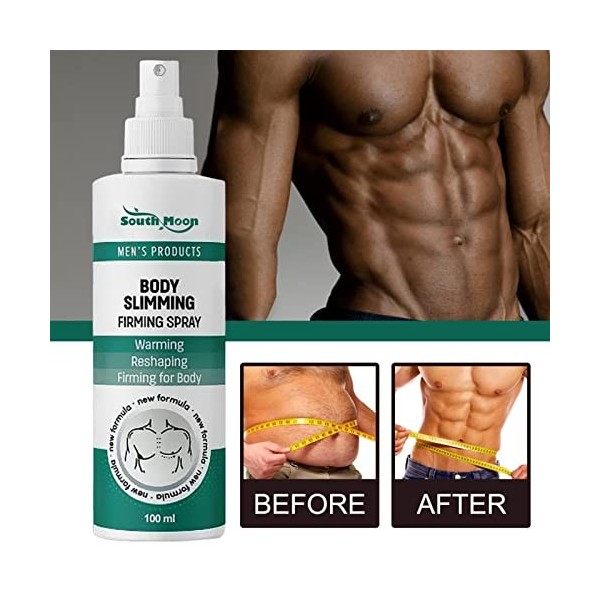 hanwen Spray amincissant pour le corps | Spray pour renforcer les muscles pectoraux, spray amincissant facile à absorber pour