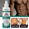 hanwen Spray amincissant pour le corps | Spray pour renforcer les muscles pectoraux, spray amincissant facile à absorber pour