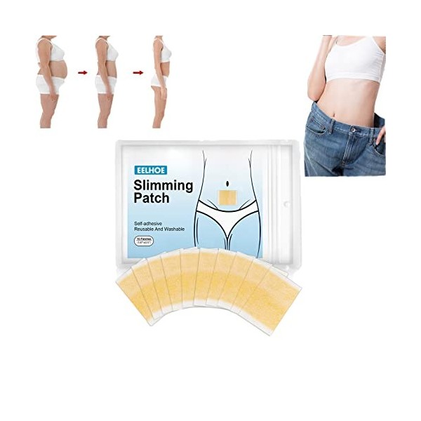 Parches Fujimint para Bajar De Peso - Natural Plant Navel Patch - Herbal Abdomen Waist Patch for Men and Women 50 Pcs 