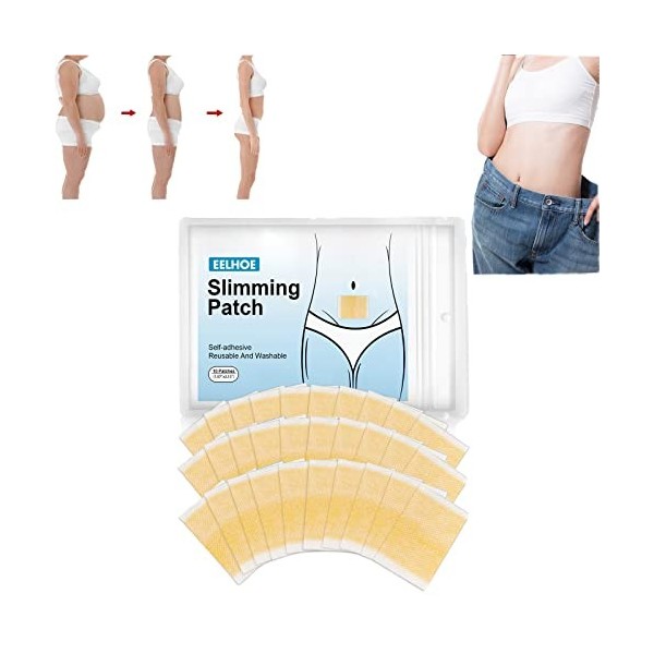 Parches Fujimint para Bajar De Peso - Natural Plant Navel Patch - Herbal Abdomen Waist Patch for Men and Women 50 Pcs 