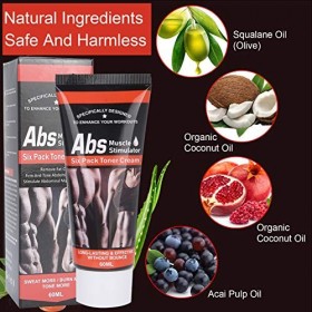 2 pièces 60g crème dentraînement musculaire de labdomen pour le corps amincissant la réduction des graisses pour le corps f