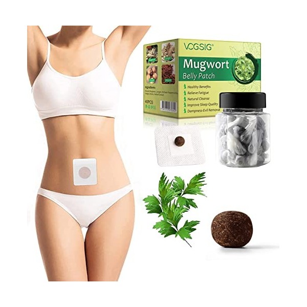 Mugwort Navel Sticker, autocollant de nombril darmoise, Natural Herbal Chinese Medicine Belly Sticker, Healthy Detox Pellet,