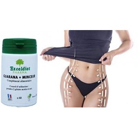 Brule Graisse - GUARANA + MINCEUR - Source Caféine Naturelle et Riche en Antioxydants - Vitamine C - Perte de Poids Homme et 