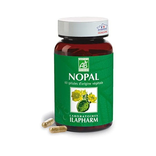 Laboratoires Ilapharm - NOPAL BIO - Absorption des graisses et des sucres - Flacon de 60 gélules