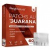 Patchs au Guarana + 5 HTP - 60 Patches pour Silhouette Plus Affinée, Ventre, Cuisse, Bras - Fucus, Lin, Thé Vert, Griffona - 