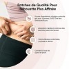 Patchs au Guarana + 5 HTP - 60 Patches pour Silhouette Plus Affinée, Ventre, Cuisse, Bras - Fucus, Lin, Thé Vert, Griffona - 