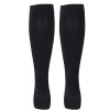 Stocks de compression à bout ouvert, chaussettes de compression confortables et antidérapantes noires absorbant la sueur pour