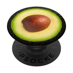 Avocat Végétarien Végétarien Végétalien Plante Verte Fruit PopSockets PopGrip - Support et Grip pour Smartphone/Tablette avec