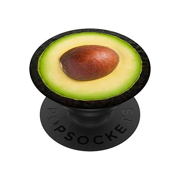 Avocat Végétarien Végétarien Végétalien Plante Verte Fruit PopSockets PopGrip - Support et Grip pour Smartphone/Tablette avec