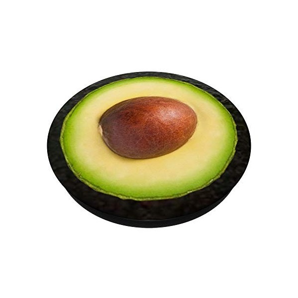 Avocat Végétarien Végétarien Végétalien Plante Verte Fruit PopSockets PopGrip - Support et Grip pour Smartphone/Tablette avec