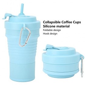 Tasses À Café Pliables, Tasse DEau Potable Pliable En Silicone Portable Pour Les Voyages De Randonnée En Plein Air 750ml Tou