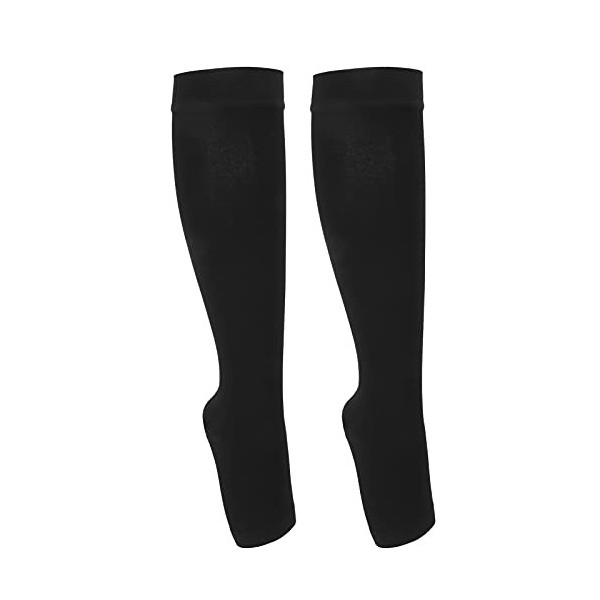 Bas de Compression Respirant Antidérapant Élastique Stocks À Bout Ouvert Chaussettes De Course De Compression Chaussettes De 