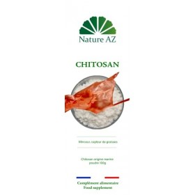 Chitosan en poudre | sachet 100g | capteur de graisses | origine marine | Fabriqué en Occitanie | Nature AZ