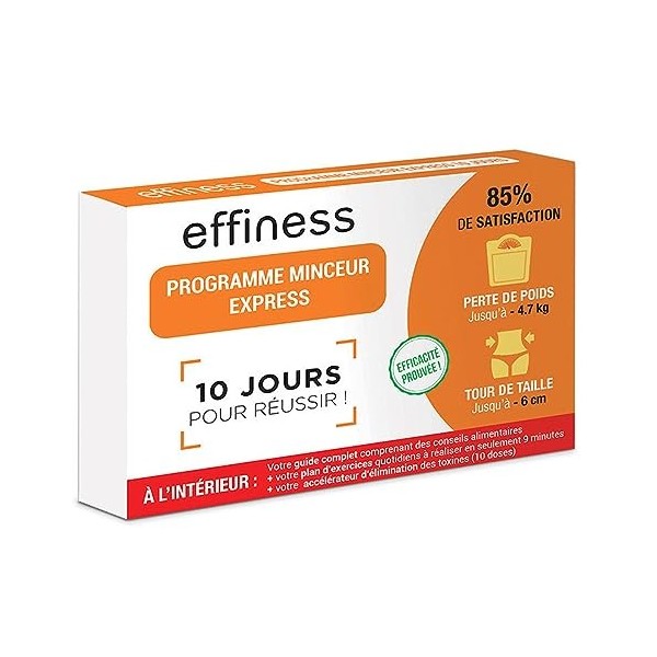 NUTRIEXPERT - Programme Minceur Express 10 jours Effiness - Elimination, perte de poids, affinement du tour de taille - Guide