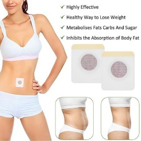 50 pcs Corps Minceur Patches, Fat Burning Abdominal Minceur Autocollant pour Bière Ventre Seaux Taille Ventre, Rapide Minceur