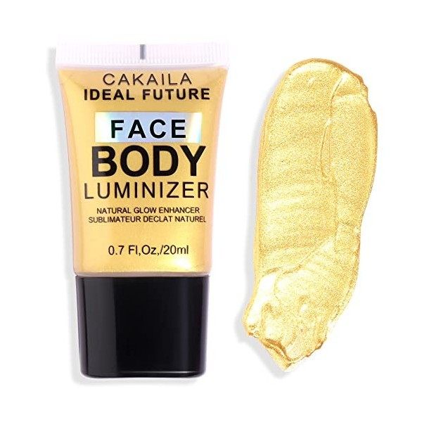 GL-Turelifes Face Glow Liquid Illuminator, Body Natural Glow Enhancer Luminizer Bronzer Smooth Shine Shimmer Liquid Foundatio